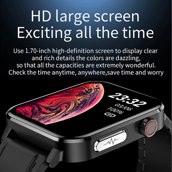 2022 Нов смарт часовник Мъжки ECG PPG Сърдечен ритъм Телесна температура Дамски Smartwatch Фитнес тракер Спортен часовник за мъже Xiaomi Huawei