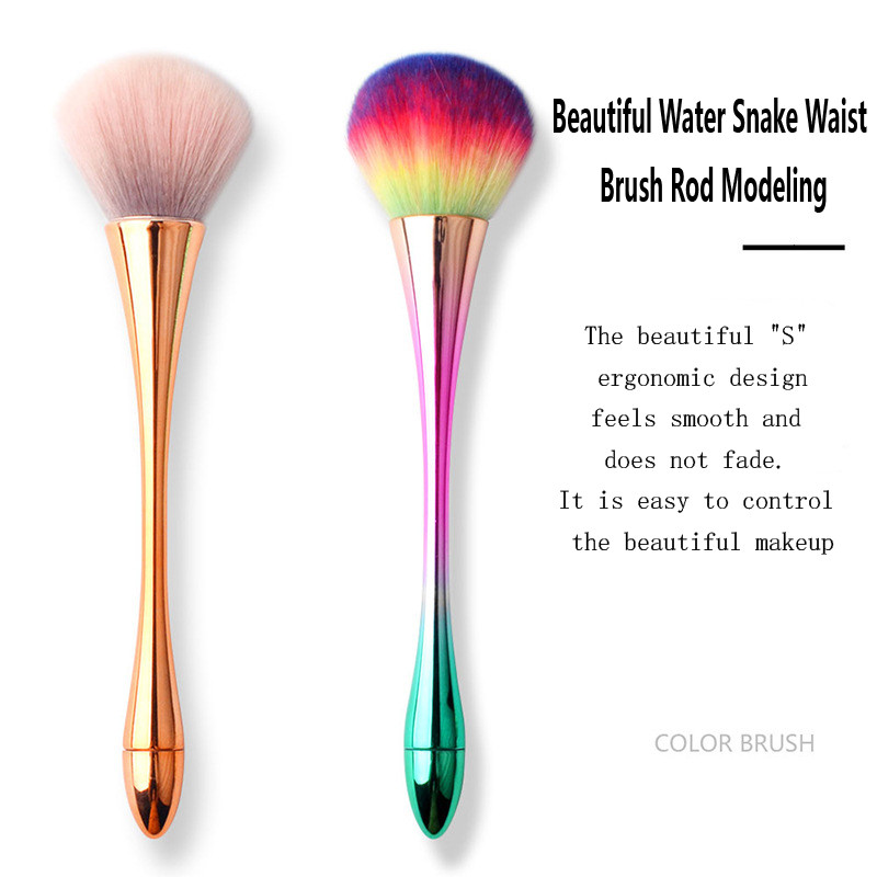 6 stiluri de perie pentru praf pentru manichiură, perie de frumusețe, fard de obraz, perii pentru pudră, accesorii pentru unghii, cu gel de modă, instrumente pentru materiale pentru unghii