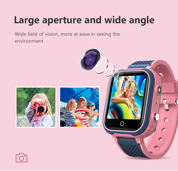 4G Kids Smart Watch 2023 Tracker Τοποθεσία Βιντεοκλήση Τηλέφωνο SOS Αδιάβροχη κάμερα Smartwatch for Children Δώρο