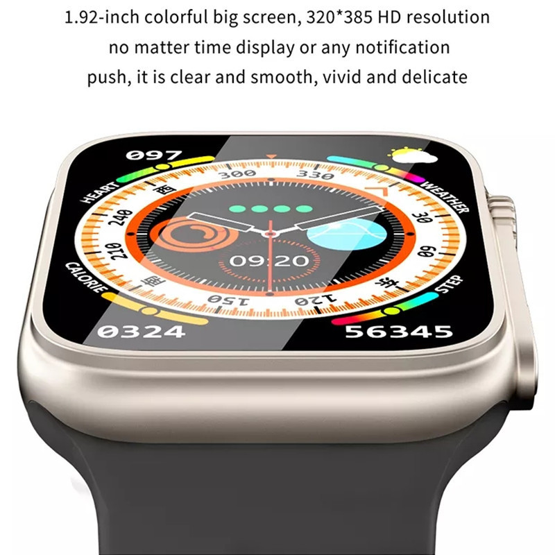 Έξυπνο ρολόι TW8 Ultra Men Women Bluetooth Κλήσεις AI Voice Assistant NFC Ασύρματη φόρτιση Αναπαραγωγή μουσικής IWO Series 8 Smartwatch