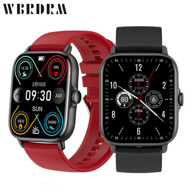 2022 Нов смарт часовник T12 Мъже Жени Спорт Фитнес Smartwatch 1,81-инчов HD голям екран Full Touch Bluetooth Call за Android IOS