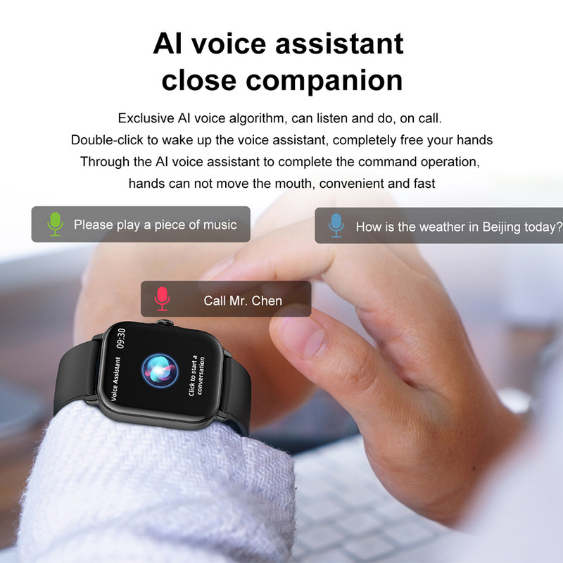 2022 Nou ceas inteligent T12 Bărbați Femei Sport Fitness Smartwatch 1,81 inch HD Ecran mare Full Touch Apel Bluetooth pentru Android IOS