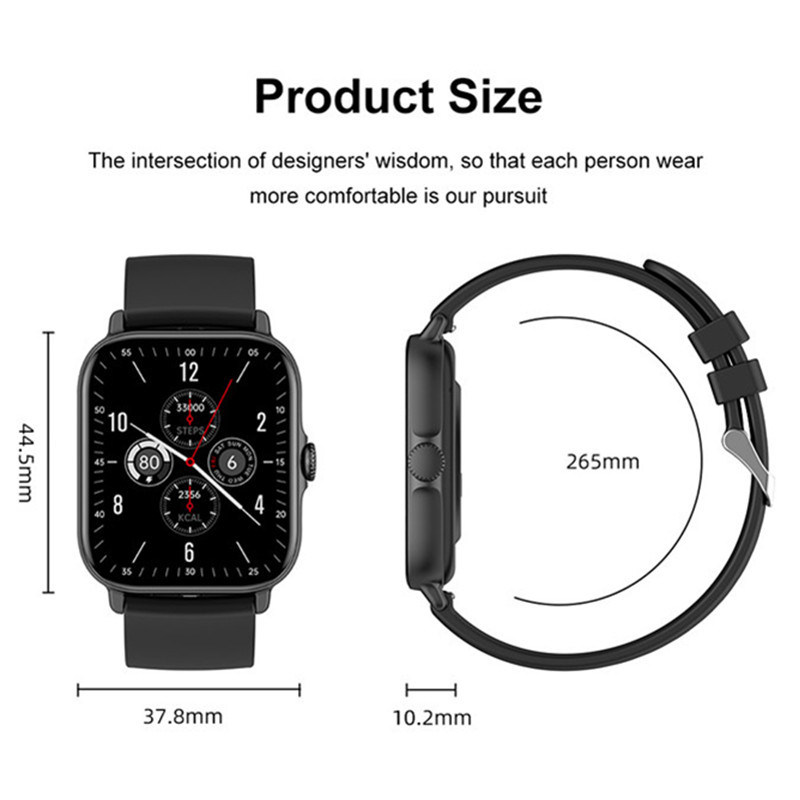 2022 Nou ceas inteligent T12 Bărbați Femei Sport Fitness Smartwatch 1,81 inch HD Ecran mare Full Touch Apel Bluetooth pentru Android IOS