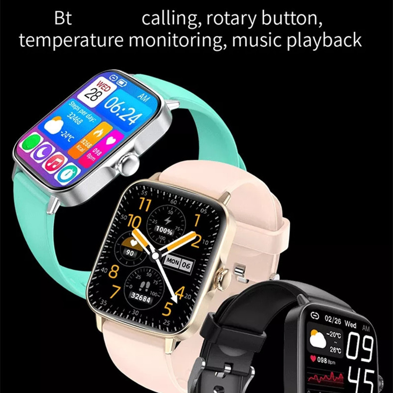 Ceas inteligent ZW26 1,81 inch bărbați apel Bluetooth Redare muzică Temperatura tensiunii arteriale Monitorizarea sănătății Asistent vocal AI