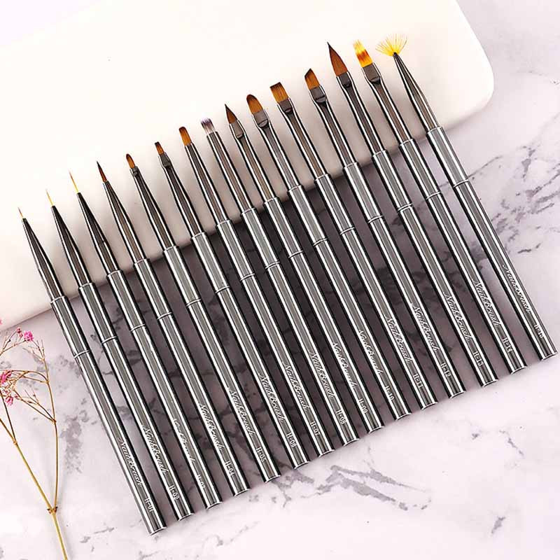 Perii profesionale pentru unghii FILI Kolinsky, perie pentru sculptură pentru arta unghiilor, pentru pictura cu gel UV, instrument de sculptură, pix pentru unghii, constructor de extensii cu gel UV