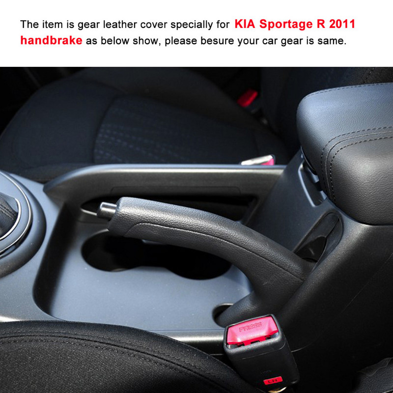 PONSNY Husă Huse Frână de Mână Auto pentru KIA Sportage R Husă Manere Frâne de Mână Auto din piele naturală
