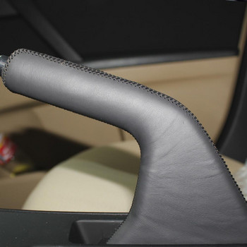 Калъф за капаци на ръчната спирачка PONSNY за Mazda 3 2011 г. Автоматичен капак за ръкохватки за ръчна спирачка от естествена кожа