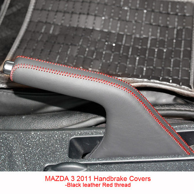 PONSNY Husă Huse Frână de Mână pentru Mazda 3 2011 Husă Auto, Piele Veratică, Manere Frână