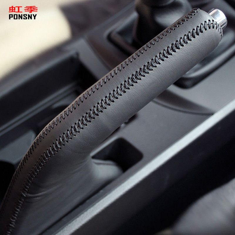 PONSNY Husă Huse Frână de Mână pentru Mazda 3 2011 Husă Auto, Piele Veratică, Manere Frână