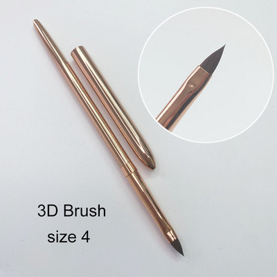 Kolinsky Sable Finest Premium Nail Art hosszú csíkos béléskefe fa nyelű akril körmök eszközzel