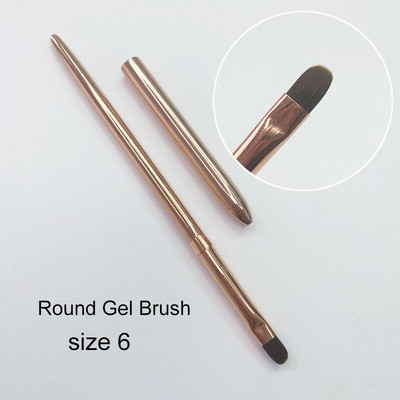 Kolinsky Sable Finest Premium Nail Art hosszú csíkos béléskefe fa nyelű akril körmök eszközzel