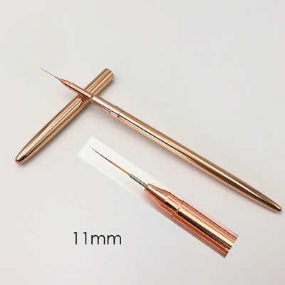Kolinsky Sable Finest Premium Nail Art hosszú csíkos béléskefe fa nyelű akril körmök eszközzel