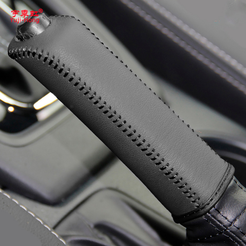 Yuji-Hong Husa pentru frana de mana pentru Subaru XV Forester 2013 Husa din piele naturala cu stil de masina Manere manete pentru frana de mana