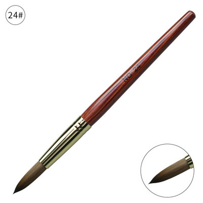 12 stiluri pur Kolinsky Sable acrilic perie pentru unghii gel UV sculptură pulbere lichidă cristal Pen DIY unghii artă manichiură instrument