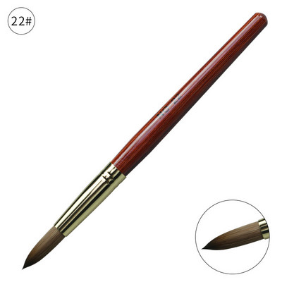 12 stiluri pur Kolinsky Sable acrilic perie pentru unghii gel UV sculptură pulbere lichidă cristal Pen DIY unghii artă manichiură instrument