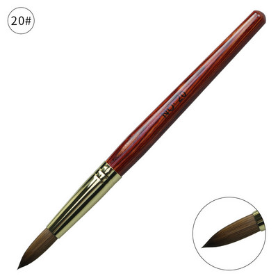 12 stiluri pur Kolinsky Sable acrilic perie pentru unghii gel UV sculptură pulbere lichidă cristal Pen DIY unghii artă manichiură instrument