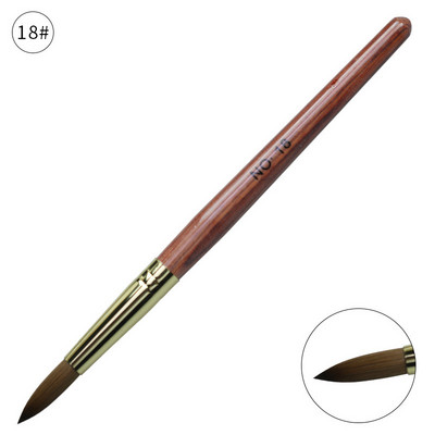 12 stiluri pur Kolinsky Sable acrilic perie pentru unghii gel UV sculptură pulbere lichidă cristal Pen DIY unghii artă manichiură instrument