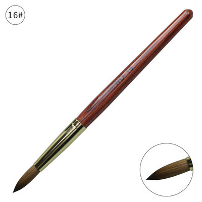 12 stiluri pur Kolinsky Sable acrilic perie pentru unghii gel UV sculptură pulbere lichidă cristal Pen DIY unghii artă manichiură instrument
