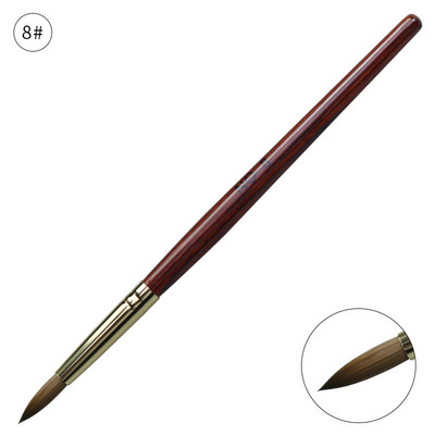 12 stiluri pur Kolinsky Sable acrilic perie pentru unghii gel UV sculptură pulbere lichidă cristal Pen DIY unghii artă manichiură instrument