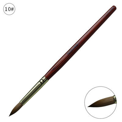 12 stiluri pur Kolinsky Sable acrilic perie pentru unghii gel UV sculptură pulbere lichidă cristal Pen DIY unghii artă manichiură instrument