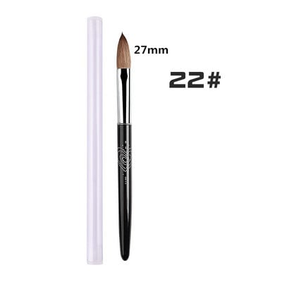 Kolinsky akrilna četka za nokte za akrilni puder četke za nokte za nanošenje akrila veličina 6/8/10/12/14/16 četkica za nokte