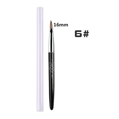 Kolinsky akrilna četka za nokte za akrilni puder četke za nokte za nanošenje akrila veličina 6/8/10/12/14/16 četkica za nokte