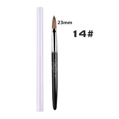 Kolinsky akrilna četka za nokte za akrilni puder četke za nokte za nanošenje akrila veličina 6/8/10/12/14/16 četkica za nokte