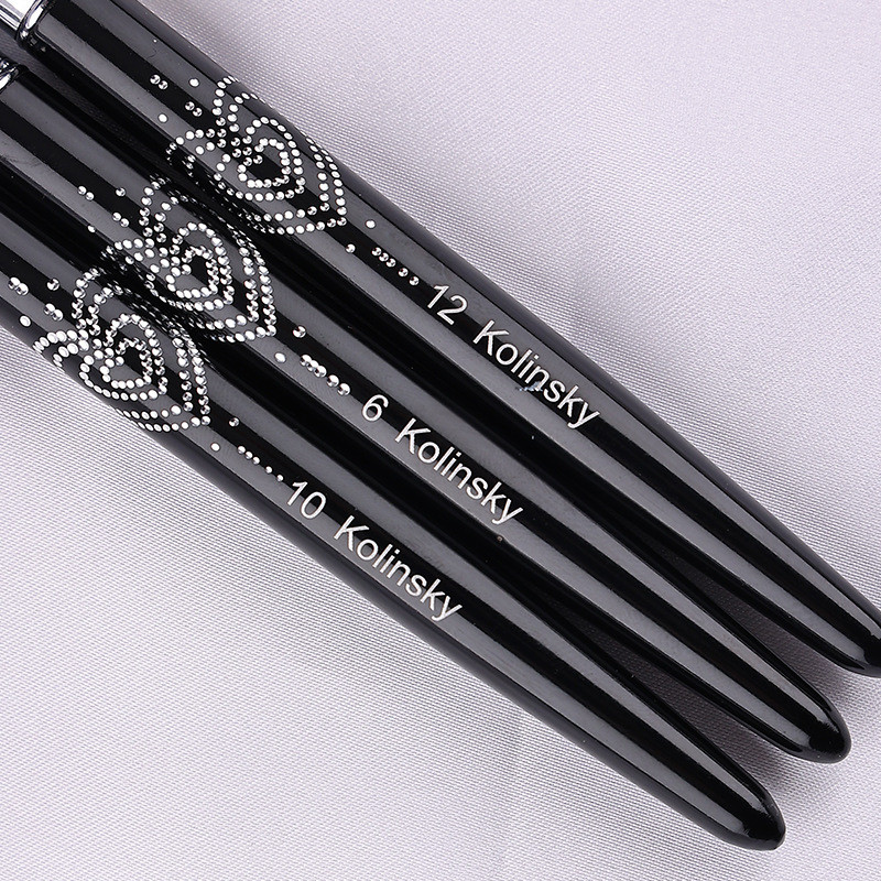 Kolinsky akrilna četka za nokte za akrilni puder četke za nokte za nanošenje akrila veličina 6/8/10/12/14/16 četkica za nokte