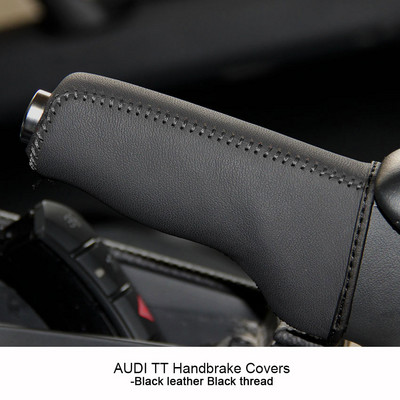 PONSNY autós kézifékhuzatok Audi TT 2008-2013 automatikus kézifék markolatokhoz, valódi bőr borítás