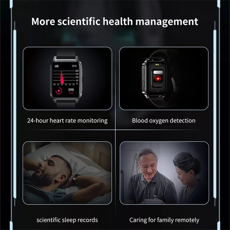 UGUMO Ceas inteligent pentru bărbați Airbag Pompă de aer Tensiune arterială adevărată SPO2 Temperatură ritm cardiac Măsură presiunea sângelui ceas