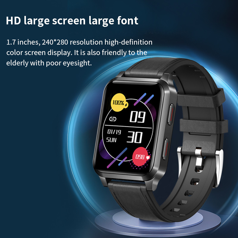 UGUMO Ceas inteligent pentru bărbați Airbag Pompă de aer Tensiune arterială adevărată SPO2 Temperatură ritm cardiac Măsură presiunea sângelui ceas