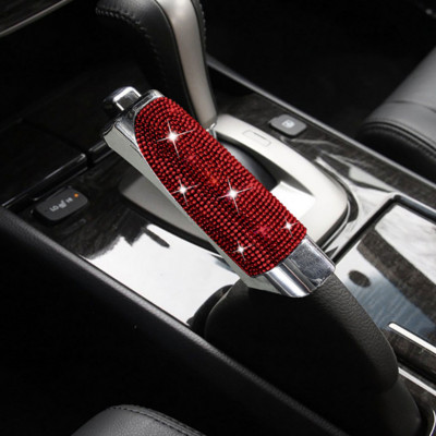 Diamond Styling Car Hand Brake Cover Car Interior Gear Handbrake Grip Cover Protector Bling Universal Car Decor Аксесоари Подарък