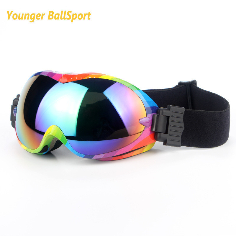 Ochelari de schi profesioniști, suprafață sferică, anti-aburire, colorați, ochelari de schi, ochelari de alpinism, ochelari de sport, sport de iarnă