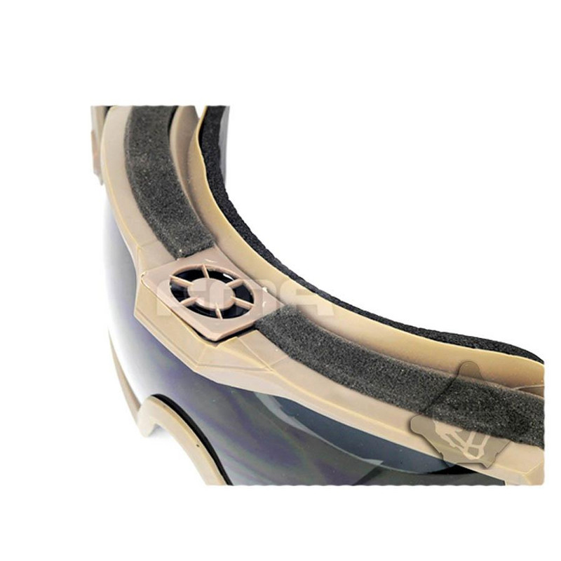 Regulator FMA Versiune actualizată Ochelari de protecție cu ochelari ventilator Protecție tactică a ochilor de ciclism pentru îndemânare și ciclism Paintball