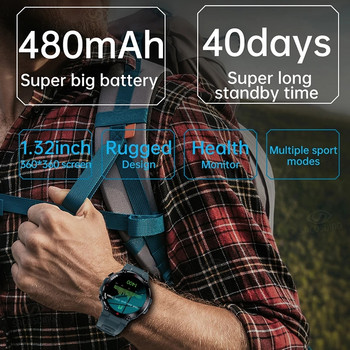 2023 Νέο έξυπνο ρολόι GPS Βραχιόλι αθλητικής φυσικής κατάστασης Υπενθύμιση κλήσης καρδιακού ρυθμού IP68 αδιάβροχο ανδρικό ρολόι Android IOS
