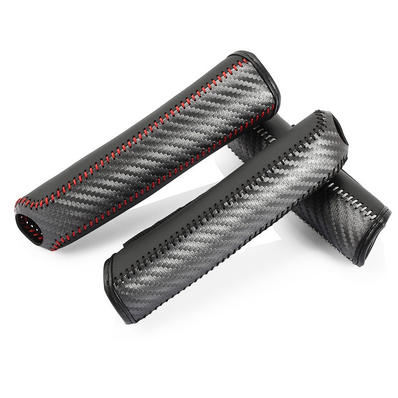 Capac frână de mână din piele din fibră de carbon pentru Toyota Camry RAV4 Prado Corolla YARIS KIA Rio Sorento Sportage K2 K3 K5