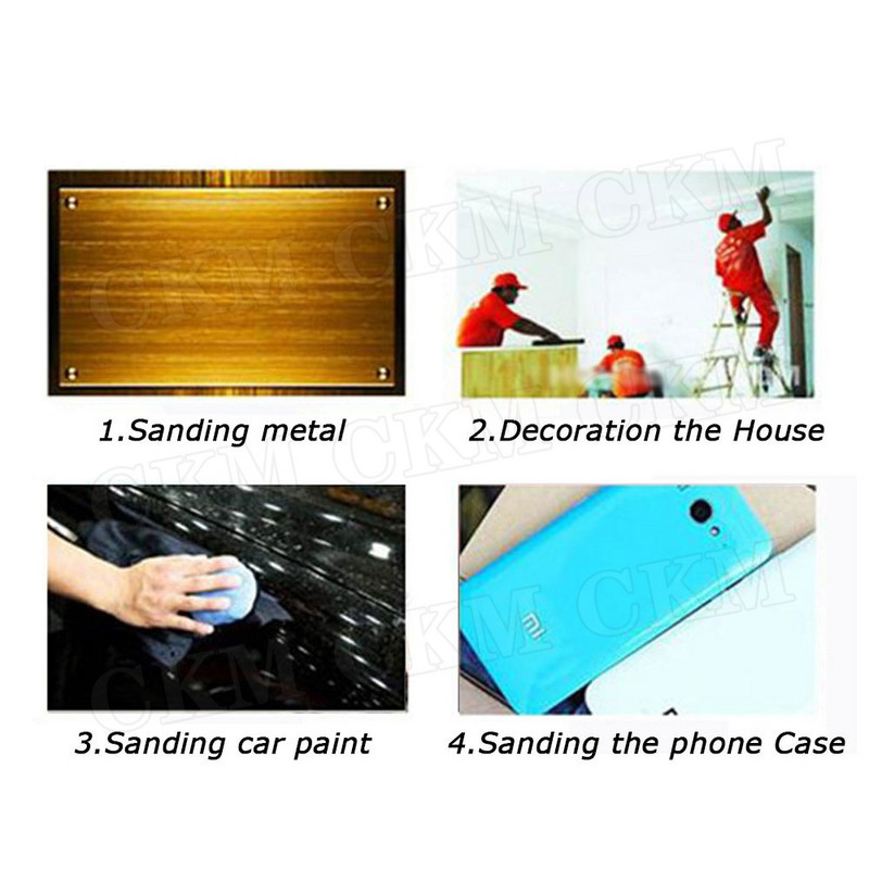 1 tk kuiv liivapaber ristkülikukujuline 600 # puidutöötlemine käsitsi poleeritud autoosade värviga valge kuiv liivapaber universaalsele