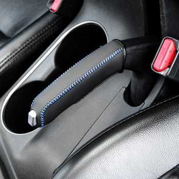 Δερμάτινο κάλυμμα χειρόφρενου Gears Αξεσουάρ αυτοκινήτου για Audi A1 A3 A4 B6 B8 B9 A3 A5 A6 A7 A8 C5 Q7 Q3 Q5 Q5L