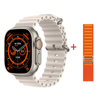 Naujas išmanusis laikrodis Ultra 8 NFC GPS takelis, 49 mm vyriškas moteriškas išmanusis laikrodis, 8 serijos termometras BluetoothCall vandeniui atsparus sportas, skirtas Apple