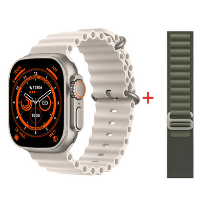 Naujas išmanusis laikrodis Ultra 8 NFC GPS takelis, 49 mm vyriškas moteriškas išmanusis laikrodis, 8 serijos termometras BluetoothCall vandeniui atsparus sportas, skirtas Apple