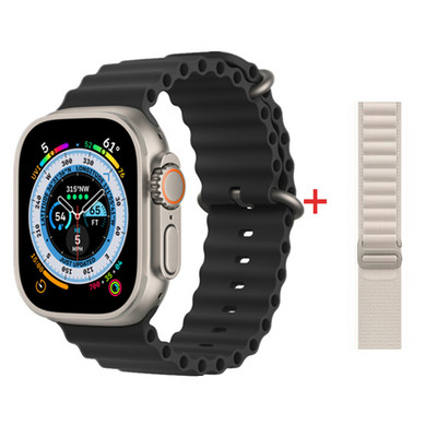 Naujas išmanusis laikrodis Ultra 8 NFC GPS takelis, 49 mm vyriškas moteriškas išmanusis laikrodis, 8 serijos termometras BluetoothCall vandeniui atsparus sportas, skirtas Apple