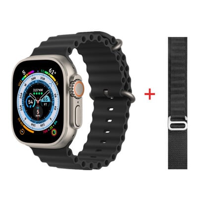 Naujas išmanusis laikrodis Ultra 8 NFC GPS takelis, 49 mm vyriškas moteriškas išmanusis laikrodis, 8 serijos termometras BluetoothCall vandeniui atsparus sportas, skirtas Apple