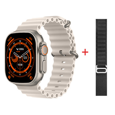 Naujas išmanusis laikrodis Ultra 8 NFC GPS takelis, 49 mm vyriškas moteriškas išmanusis laikrodis, 8 serijos termometras BluetoothCall vandeniui atsparus sportas, skirtas Apple