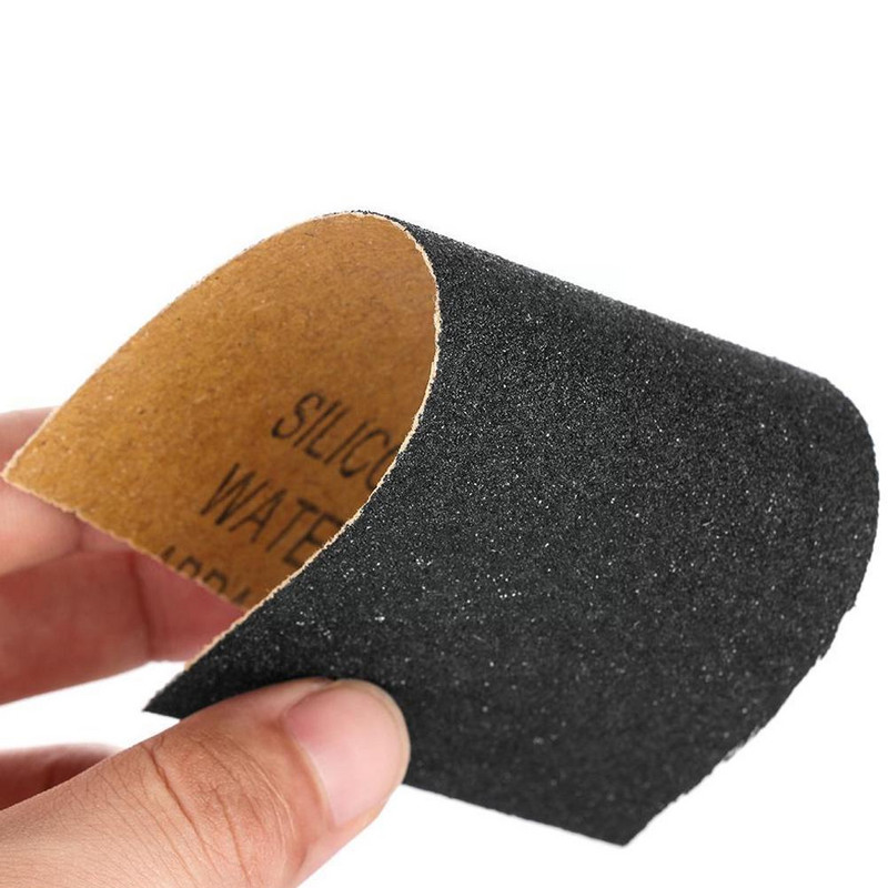 30g Märgkuivad liivapaberilehed Lehtede viimistlustööriist Plastikust Rakendused Silikooniga kaetud karbiidist elektropoleerimisvesi M7I6