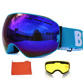 Noi UV400 Straturi duble Ochelari de schi anti-aburire Lentile Mască de schi Ochelari Schi Snowboard Ochelari Oglindă polarizați Ochelari pentru bărbați