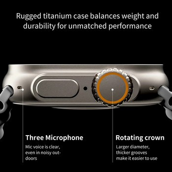 Смарт часовник Ultra Series 8 NFC Smartwatch Мъже Жени Bluetooth разговор Безжично зареждане Фитнес гривна 2-инчов часовник с HD екран + кутия