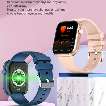 Έξυπνο ρολόι παρακολούθησης καρδιακών παλμών Ανδρικά Γυναικεία Weather Push 2023 Bluetooth Κλήση Έλεγχος μουσικής Smartwatch Κάμερα Τηλεχειριστήριο Ρολόγια