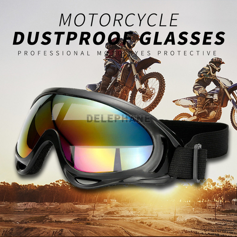 Ochelari de schi cu protecție UV Ochelari de protecție antipraf și rezistenți la vânt Ochelari de protecție pentru motocross Dirt Bike Ochelari de protecție pentru motocicletă Ochelari de soare pentru ciclism