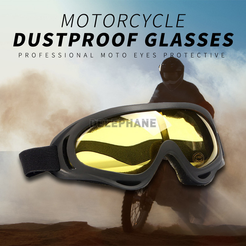 Ochelari de schi cu protecție UV Ochelari de protecție antipraf și rezistenți la vânt Ochelari de protecție pentru motocross Dirt Bike Ochelari de protecție pentru motocicletă Ochelari de soare pentru ciclism