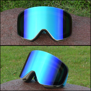 Ски очила с магнитни двуслойни лещи Ски против мъгла UV400 Сноуборд очила за мъже Дамски ски очила очила